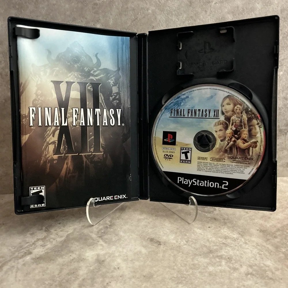 Final Fantasy XII PS2 PlayStation 2 Black Label CIB Complete Tested
